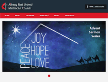 Tablet Screenshot of albanymethodist.org